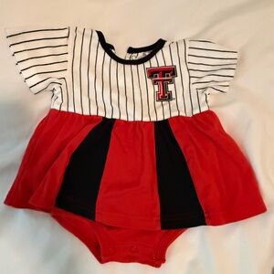 Texas Tech baby girl onesie 6-9mo